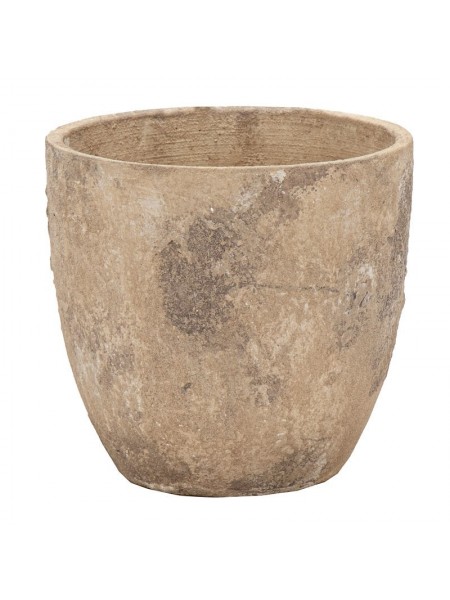 Moon egg pot beige d20h19