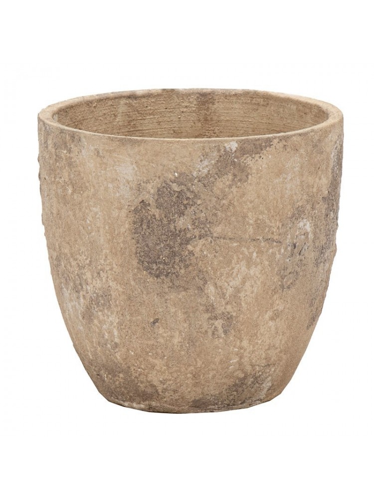 Moon egg pot beige d20h19