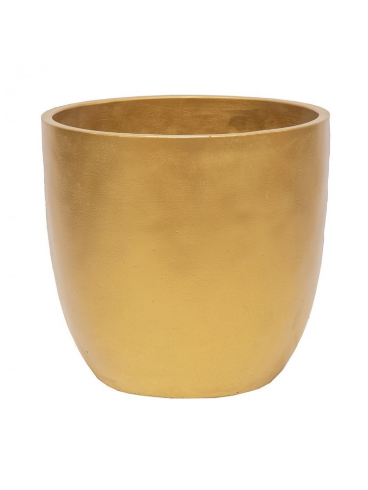 Adana smooth egg pot gold d22.5h21