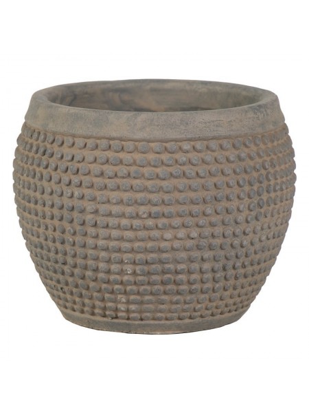 Dot ball pot grey d23h18