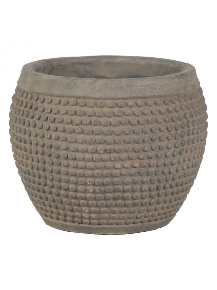 Dot ball pot grey d23h18